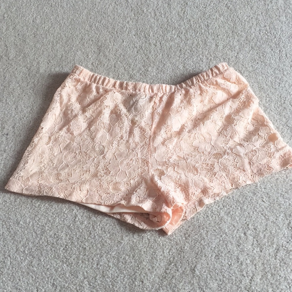 Peach colored shorts